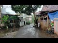 Heavy rain walk in my village, very cold, suitable for insomnia, ASMR