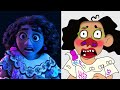 Encanto Movie - Draw Funny Meme Moments Mirabel, Abuela, Bruno and Pepa