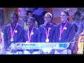 2014 Youth Olympic Games Women's Basketball 3x3 Gold Medal ceremony in Nanjing China. USA Basketball