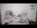 How to draw a Dog step by step । Pencil drawing for beginners @ronaksdrawing