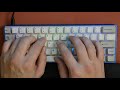 Mechanical keyboard typing ASMR 1 hour