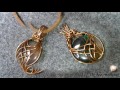 pendant with big stone no holes - wire wrap jewelry making 242