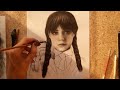 Drawing Wednesday / Time lapse / how to draw Wednesday addams / Drawing a girl / pencil drawing