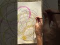 Slow drawing and painting - playing with circles