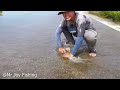 Collation Best 5 Fishing Videos on Road Flooded - Amazing Catching & Catfish Swimming on Road