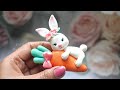 Bunny & Bear Clay Tutorial | Cold Porcelain Clay | Air Dry Clay | Clay Craft Ideas