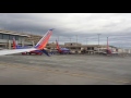 Southwest Airlines Boeing 737-800 Landing at Phoenix Sky Harbor Airport (1.4.16)