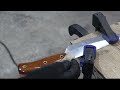 Knife Making -Kitchen knife from an old rusty wood saw. DIY
