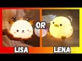 Lisa and Lena ❤️🔥♥️ # Lisa # Lena # Lisa or Lena # cute Penguin # like and subscribe
