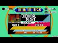 Sonic Mania Chemical Plant Speedrun