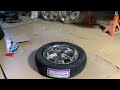 Mounting a car tire on a rim with NO TOOLS in seconds