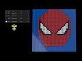 Spider Man  Lego Mosaic Bricklink Studio Design Base Plate 32x32