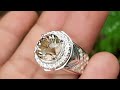 how to make an elegant and comfortable men's silver ring