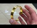 Making a 24k Gold Cuff out of Gold Coins | Jewelry Making | How it’s made | Gold Bars | 4K Video