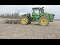 Big JOHN DEERE Tractors on the Move in Fall Tillage
