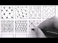 120 Easy Doodle Patterns / Zentangle Art / Doodling