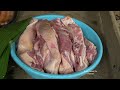 Drying meat from a wild boar enough to eat for a month. Robert | Green forest life (ep293)