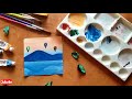 Easy acrylic painting tutorial || For beginners || step by step || hot air balloon painting