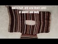 how to crochet a ONE PANEL striped crochet sweater