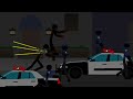 Police overrun Stick Nodes Animation The White