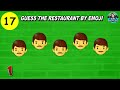 Guess The Food Place by Emoji | Food Quiz Emoji Challenge