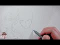 SKETCHING ASMR | Real Time & Full Process | No Talking/Music