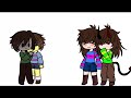 My Frisk and Chara meet their stereotypes! || lazy and rushed