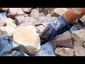 STREAM DETAIL BUILD,START TO FINISH,COMPLETE WATER FEATURE GARDEN TUTORIAL,HOW TO DIY PONDLESS FALLS