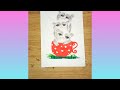 simple cat drawing| easy cat drawing| cat drawing easy| @artistwahid