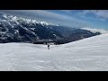 Beautiful ski run in 3 valleys, France