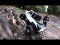 Axial Capra NWSD TRX4 crawling at the epic Lucia Falls Wa.