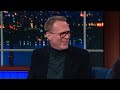 Claire Foy and Paul Bettany - Late Show