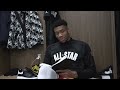 “Is Ja starting?” - Giannis Prepping Before the #NBAAllStarDraft presented by Jordan Brand 😂