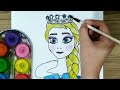 Drawing of Queen Elsa, your favorite character 👍😍from Frozen