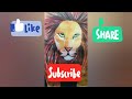 Painting of a lion 🦁//time lapse painting 🎨//Artiepie