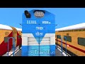 SIX TRAINS IMPOSSIBLE DOUBLE U-TURNS OVER FLYING RAILROAD CROSSING🔺Train Simulator | TrainsFun