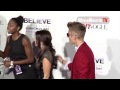 Justin Bieber Fan Frenzy Usher, Pattie Mallette, Scooter Braun at 'Believe' LA premiere