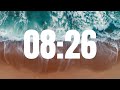 25 Minute Relaxing Timer with Calm Piano Music and Ocean Sounds For Study and Work