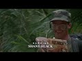 Predator 1987 has the best credits scene of all time