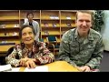 Nanang meets US Air Force officer Joe Hansen who speaks Tagalog and Ilocano