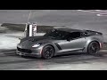 Hellcat vs Z06 Corvette - drag racing