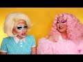 Mukbang with Kim Chi (Trixie tries Kim's favorite Korean dishes)