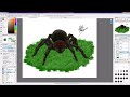 Semi-Realistic Spider (Sketch to Digital Art Timelapse)