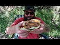 MONSTER DOUBLE CHEESEBURGER in a Trangia Mini