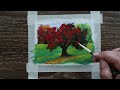 Autumn Tree Painting | Acrylic Painting For Beginners