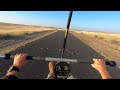 Trike crosswind landing practice with turbulence  & rotor