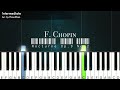 [Intermediate] Nocturne Op. 9 No. 2  - F.  Chopin | Piano Arrangement in C