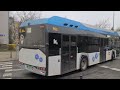 🇵🇱 Warszawa 2024, Polska. Bus Solaris Urbino 12 hydrogen H2O, linia 222 w Warszawie. [4K]