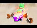 MEGA TOILET Pits Vs Lightning McQueen And Huge & Tiny PIXAR CARS! BeamNG. Drive Battle!