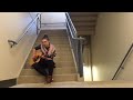 get here - caro granner (in a stairwell)